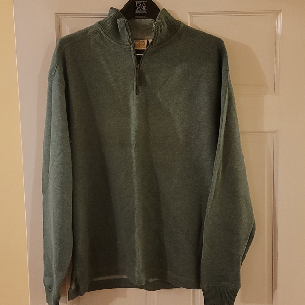Jos. A. Bank Medium Cotton Quarter Zip Sweater